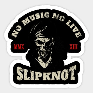 rock skull vintage v4 Sticker